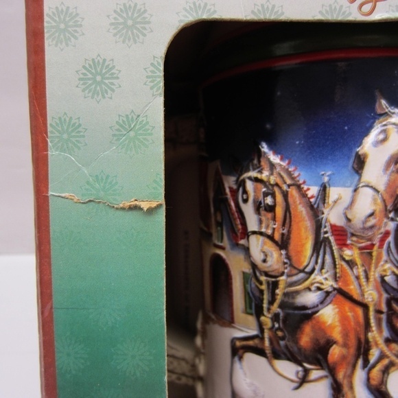 Vintage 1998 Budweiser Holiday Stein Grant’s Farm Holiday - Picture 11 of 16
